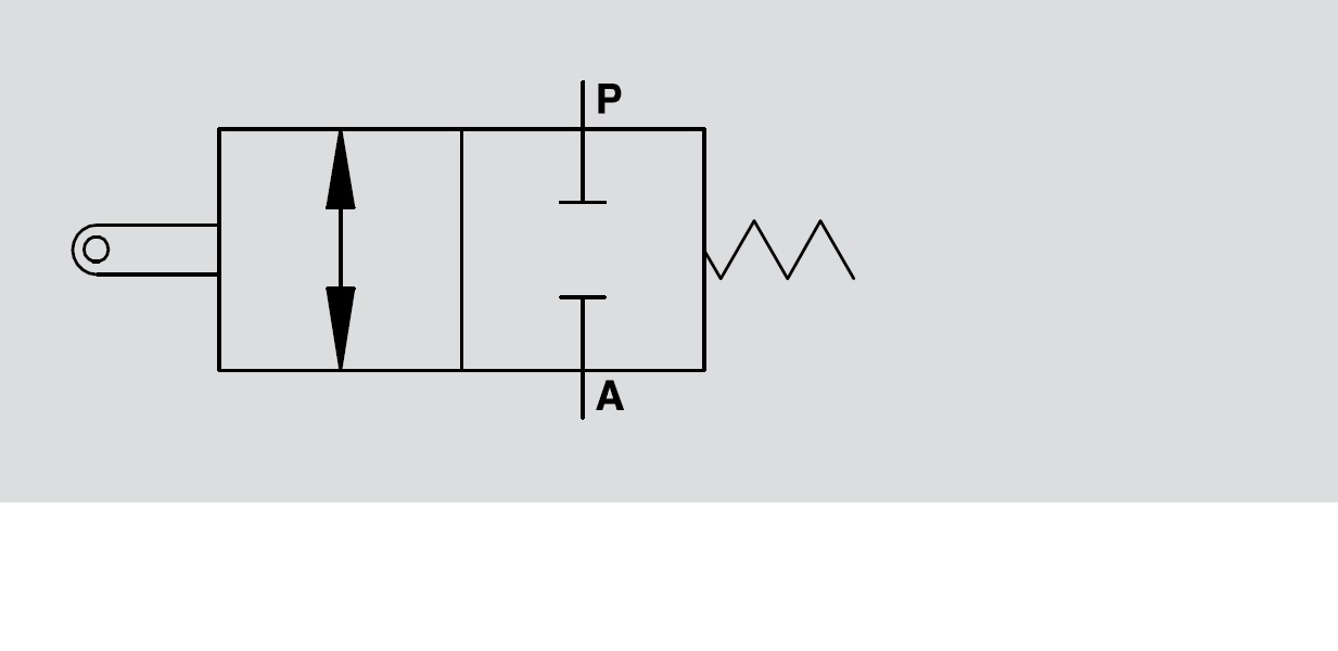 Hydraulic End Of Stroke Valve,1/2" BSP, Normally Closed, V-FCR 2T 80