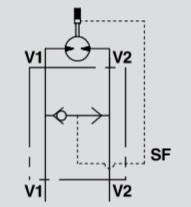 Hydraulic Brake Release Valve, OMP/OMR Danfoss Motors, VSBF 1/2" OMP/OMR Hydraulic Brake Release Valve, OMP/OMR Danfoss Motors, VSBF 1/2" OMP/OMR