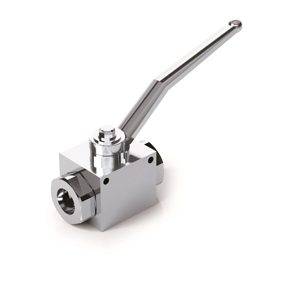 Hydraulic 2 way ball valve with fixing holes RS 2 VIE , M18X1.5