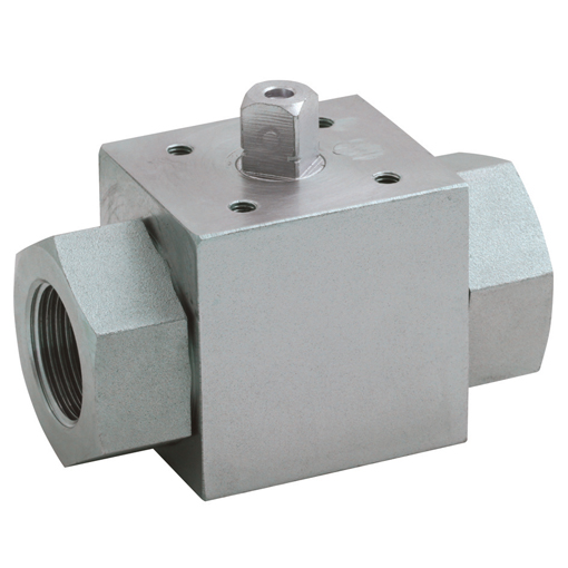 LHA Hydraulic 2 Way Ball Valve, Top Mountable for Actuation, 1 BSP, 25DN, Length: 113mm, 315 bar