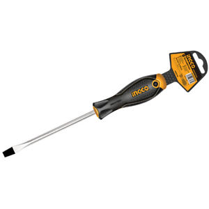 Ingco Slotted Screwdriver, 8.0mm Head, 200mm Long