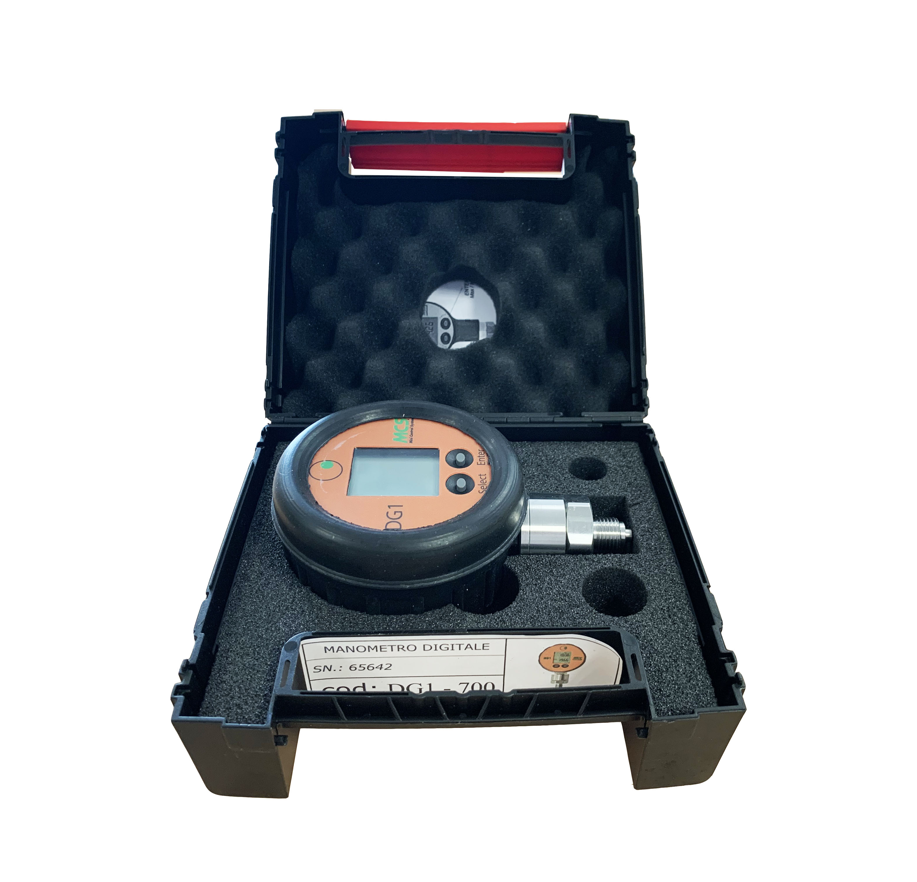 "MCS Digital Pressure Gauge, 0700 Bar Pressure Test Kits Hydraulic