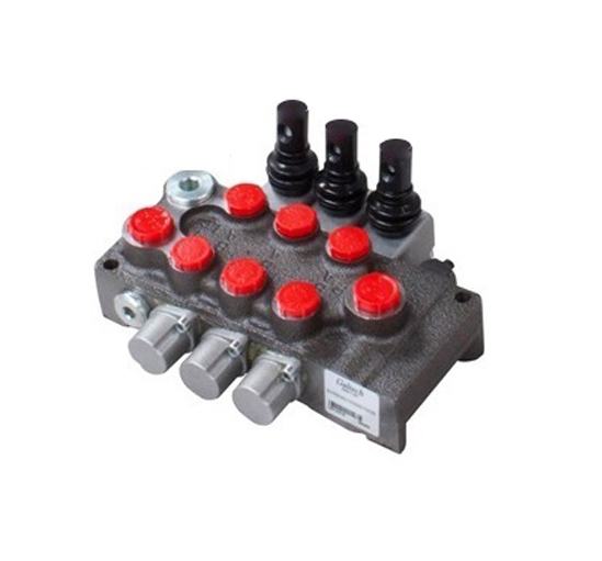 Walvoil 3 Bank, 1/4 BSP, 15 l/min Double Acting Cylinder Spool 3 Positions, Spring Return Hydraulic Monoblock Valve Walvoil 3 Bank, 1/4 BSP, 15 l/min Double Acting Cylinder Spool 3 Positions, Spring Return Hydraulic Monoblock Valve