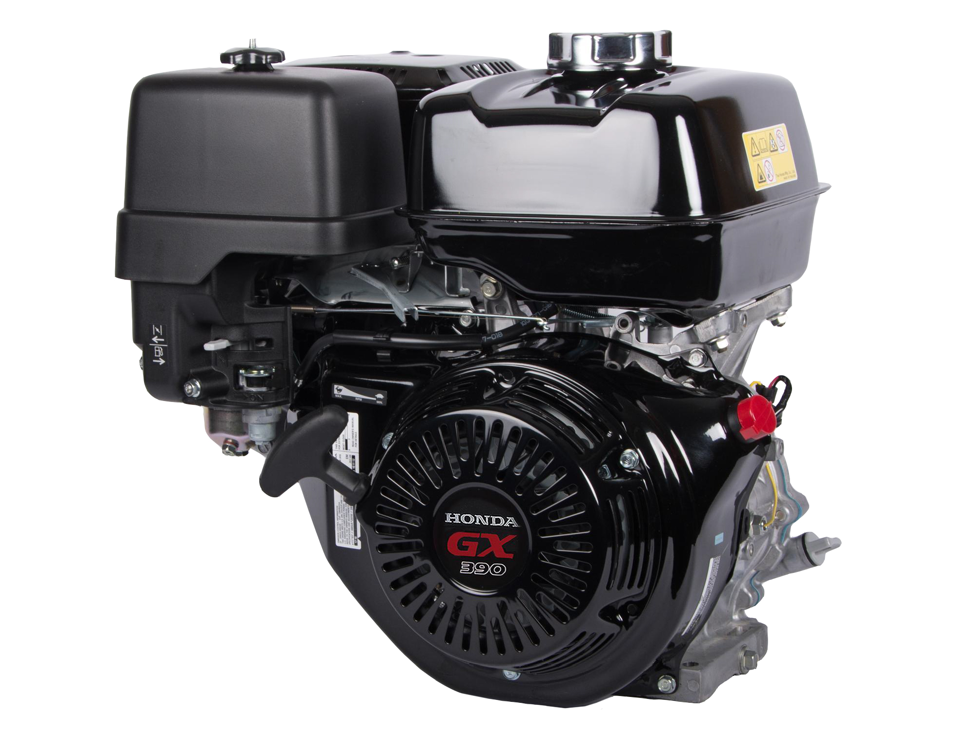 Genuine Honda 13 HP Single Cylinder 4 Stroke Air Cooled Petrol Engine, Recoil Start, Horizontal Mount (Black)