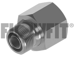 Flowfit Hydraulics BSP male x ORFS male LESS O'rings 