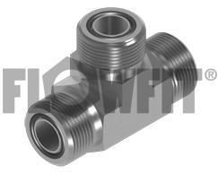 Flowfit Hydraulic ORFS male x ORFS swivel female x ORFS male tee 