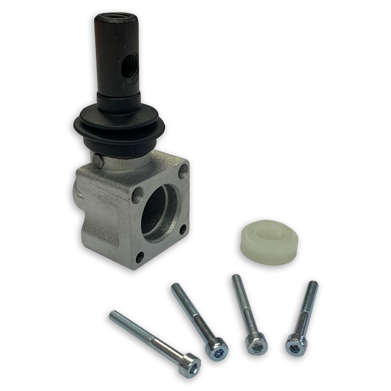 Lever Pivot Box, Aluminium, M10 Threaded with Bellow, A1-A2, For Galtech Q25 & Q45 Valves