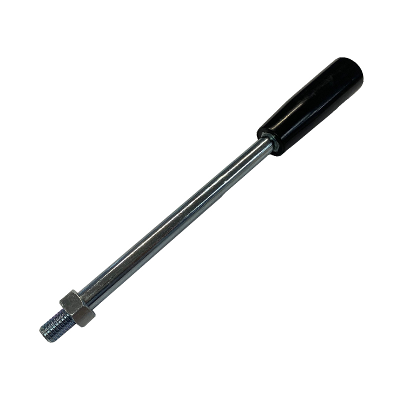 Hydraulic Control Valve Hand Lever, M10 X 200mm, Black Knob, For GM08, GM10 & GT10 Series