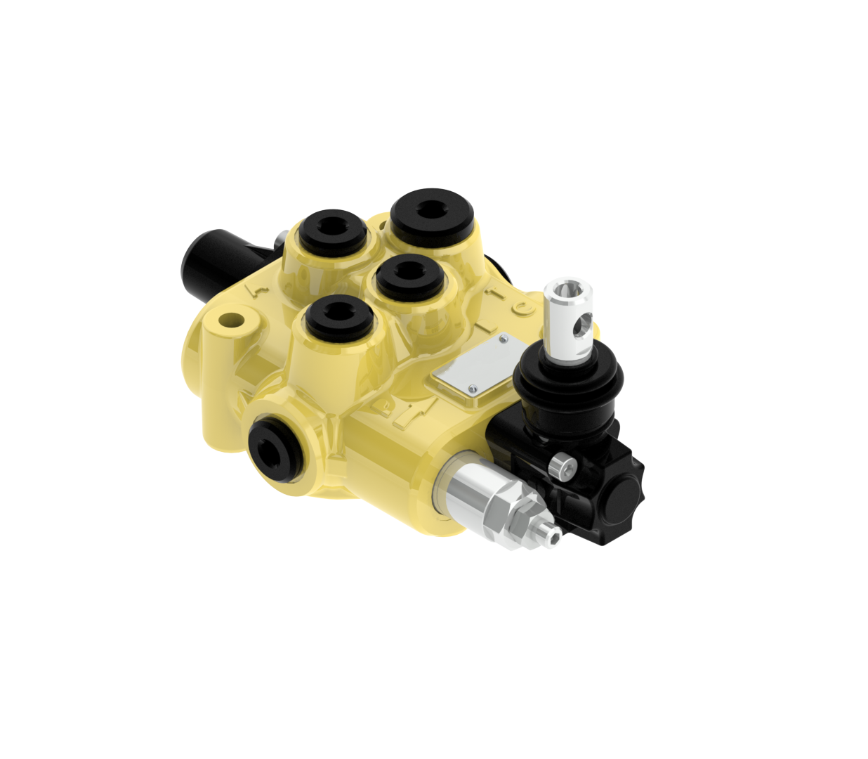 Flowfit 1 Bank Monoblock Valve, 3/8 BSP, 45 L/Min Double Acting Cylinder Spool 3 Positions