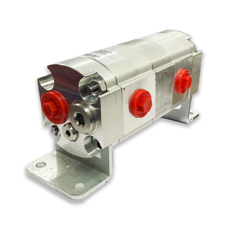 2SF Group Two Geared Flow Divider Left/Right/Centre Inlet, 2 Way, 21.5L/Min, 4.0cc/Rev