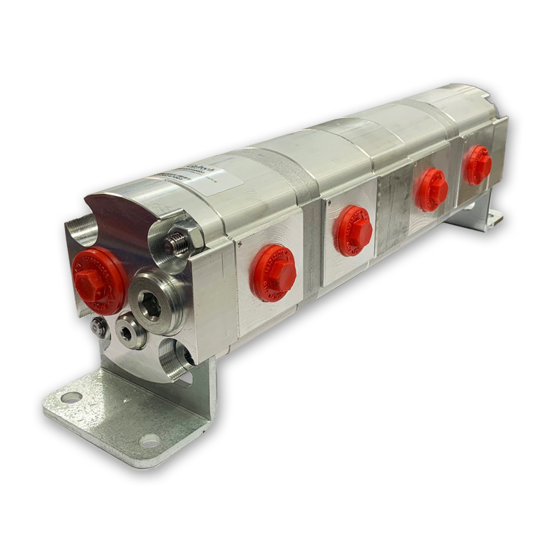 2SF Group Two Geared Flow Divider Left/Right/Centre Inlet, 4 Way, 132L/Min, 14cc/Rev 2SF Group Two Geared Flow Divider Left/Right/Centre Inlet, 4 Way, 132L/Min, 14cc/Rev
