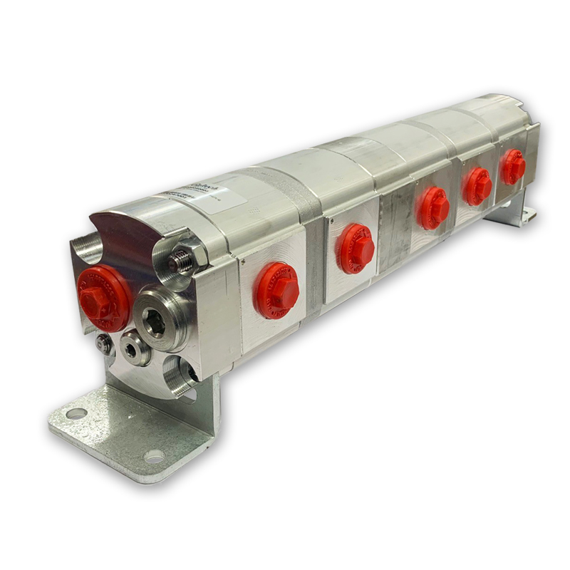 2SF Group Two Geared Flow Divider Left/Right/Centre Inlet, 5 Way, 132.5L/Min, 11cc/Rev 2SF Group Two Geared Flow Divider Left/Right/Centre Inlet, 5 Way, 132.5L/Min, 11cc/Rev
