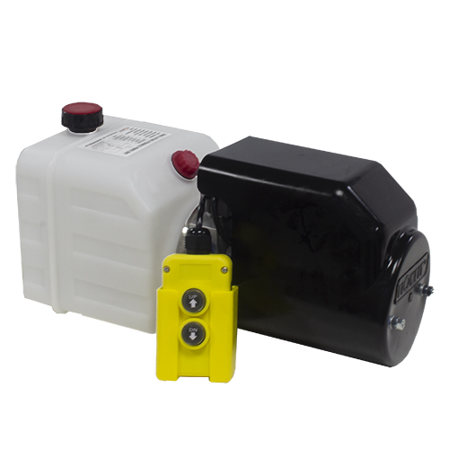 Flowfit 12V DC Single Acting Hydraulic Power Pack With 4.5L Tank 1.6KW