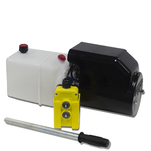 Flowfit 48V DC Single Acting Hydraulic Power pack with 1.5L Tank & Back Up Hand Pump 1.6KW