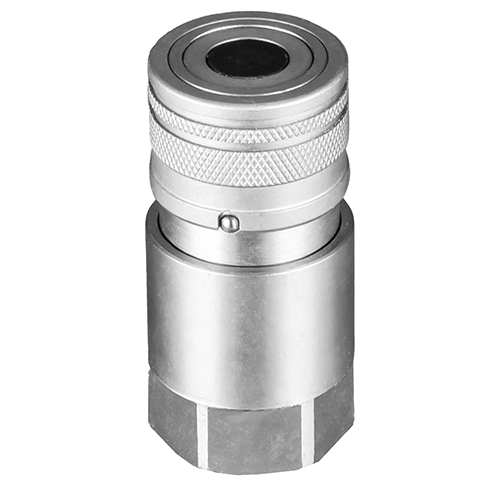 Hydraulic flat face quick release couplings Female 3/8" BSP, DN06, ISO 10, 350 Bar rated, 23 L/min