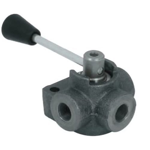 1/4" 3 WAY DIVERTER VALVE OPEN CENTRE MAX WORKING PRESSURE 350 BAR