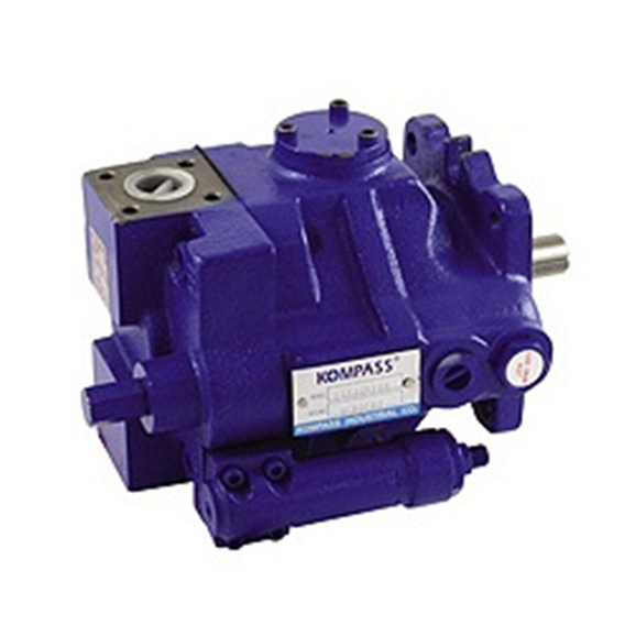 "Hydraulic variable displacement piston pump flow 1500 RPM = 34.5 litre, pressure range 15140