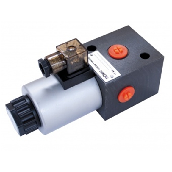 "Flowfit 3 way hydraulic solenoid diverter 3/8 Bsp Port Size, 24 Vdc