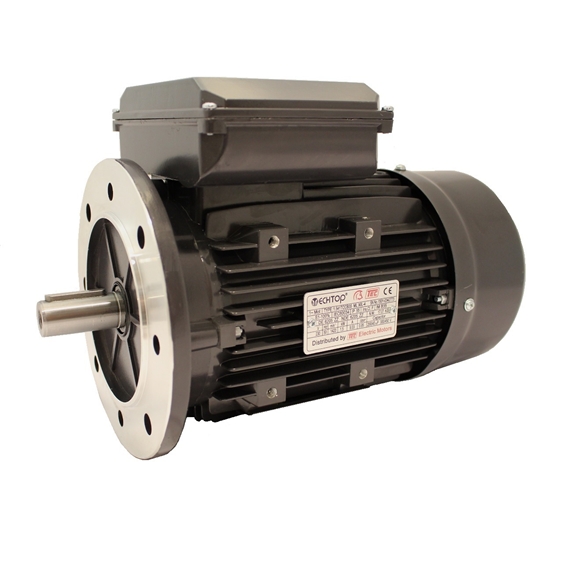 Single Phase 230v Electric Motor, 0.55Kw 2 pole 3000rpm with flange mount