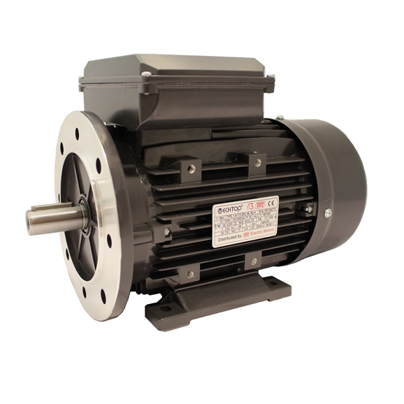 Single Phase 230v Electric Motor, 3.70Kw 4 pole 1500rpm with flange and foot mount
