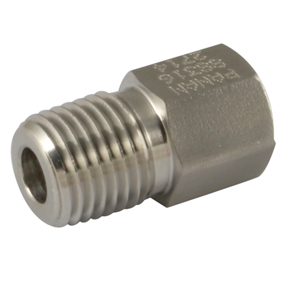 Gauge Adaptor, Male NPT x Female, BSPP, Thread Size Male 1/4'', Thread Size Female 1/4'' Pipe