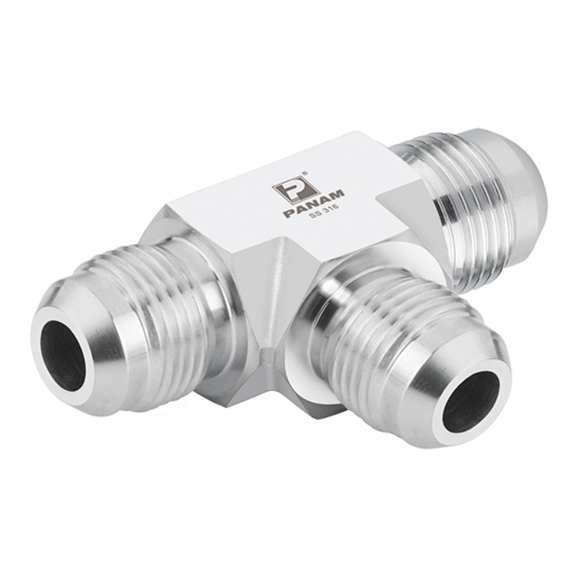 Stainless Steel Fixed Tee, UNF 7/16'' 20 Tees and Cross Hydraulic