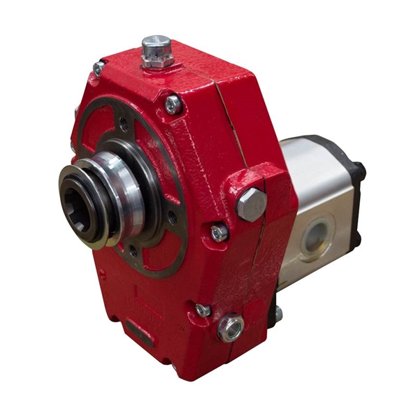 "Group 3, Cast Iron Hydraulic PTO Gearbox and Pump Assembly, 26cc, 42.