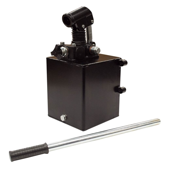 "Hydraulic single acting handpump assembly 28 cc with release knob