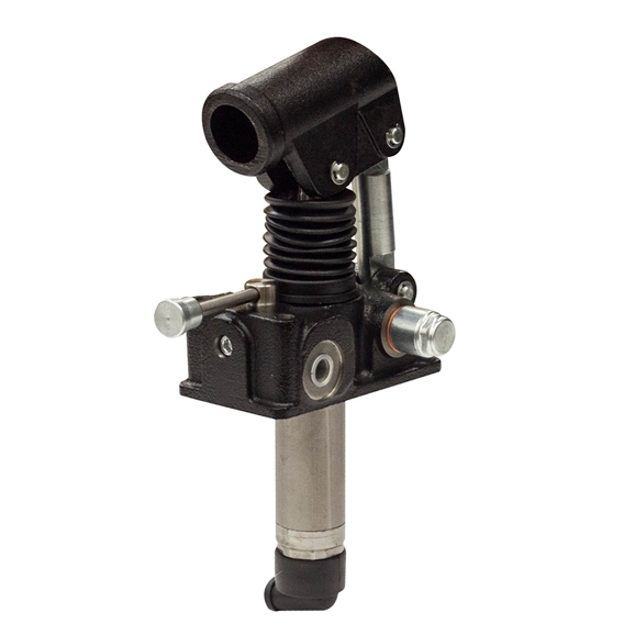 Hydraulic double acting handpump 28 cc with double acting changeover