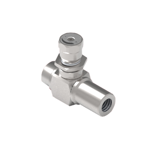 "GL Stainless Steel 90? Unidirectional Flow Control Valve, 1/2 BSP