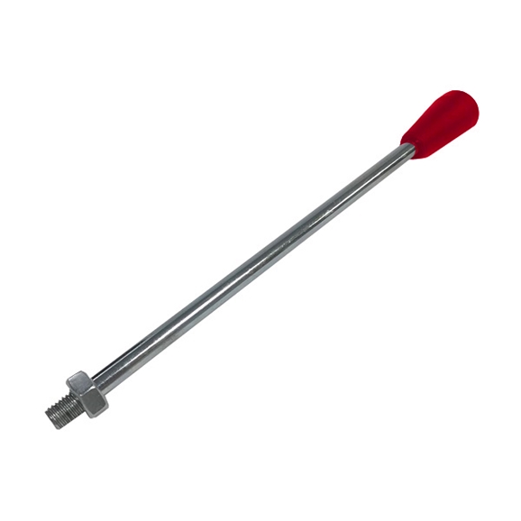 M8 X 160mm, Hydraulic Control Valve Hand Lever, Red Knob, For Galtech GMV15, Q15, Q25 & Q45